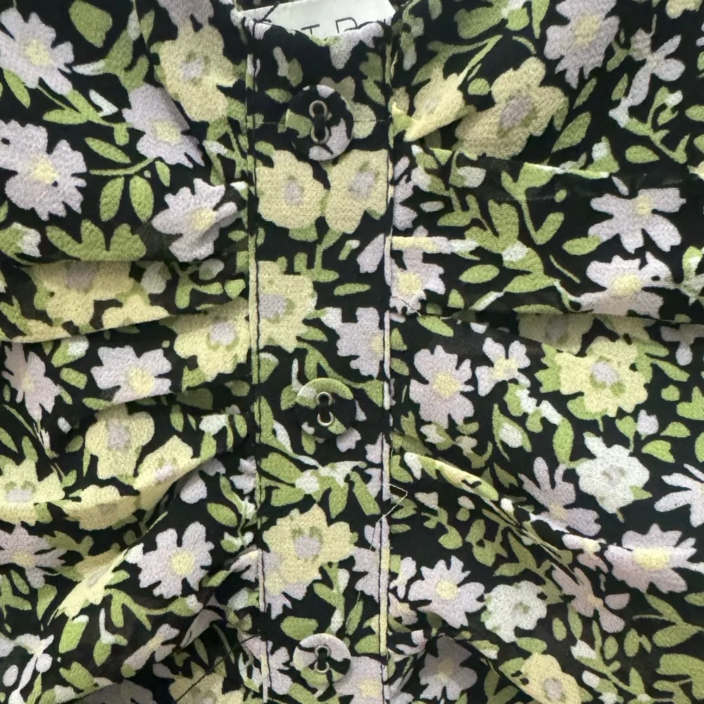 NWOT Astr Green Floral Mini Dress - Picture 5 of 9